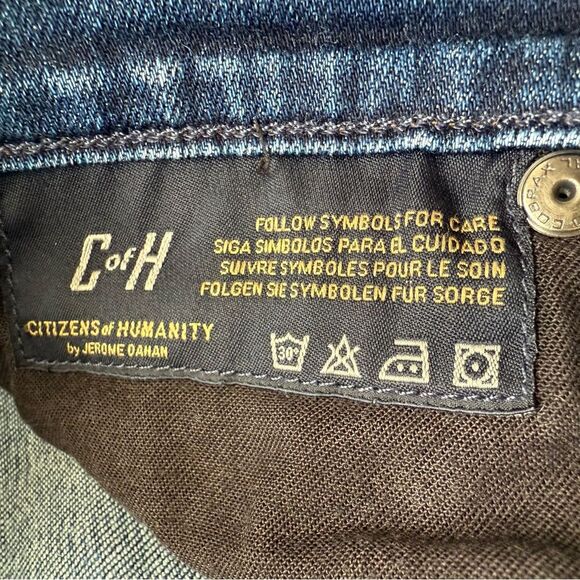 CITIZENS OF HUMANITY Avedon Skinny Jeans Mid Rise Spectrum Wash Blue Size 28 - Picture 10 of 11